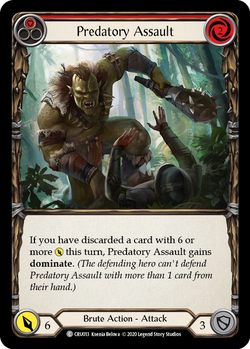 Predatory Assault (Red) - Foil