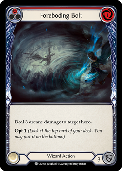 Foreboding Bolt (Red) - Foil