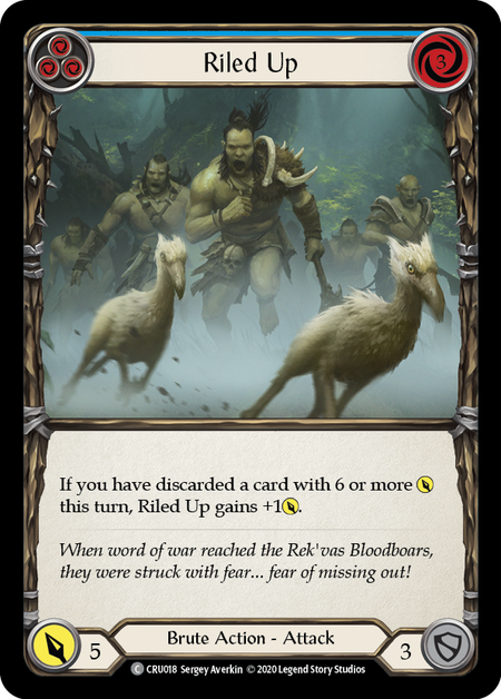 Riled Up (Blue) - Foil