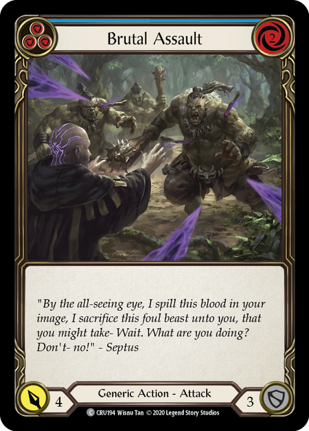 Brutal Assault (Blue) - Foil