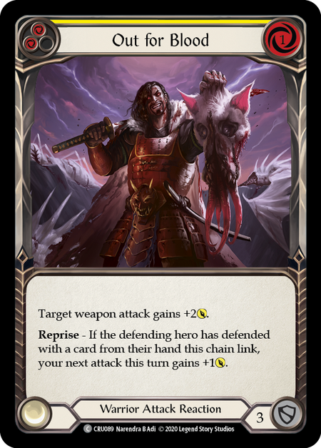 Out for Blood (Yellow) - Foil