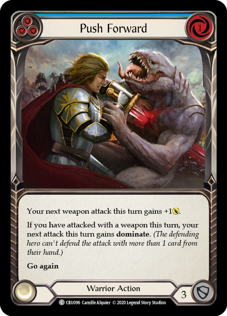 Push Forward (Blue) - Foil