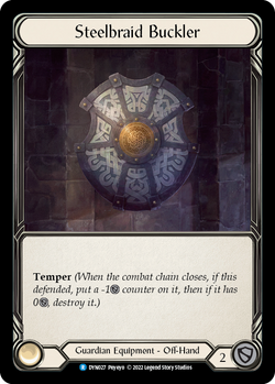 Steelbraid Buckler - Cold Foil