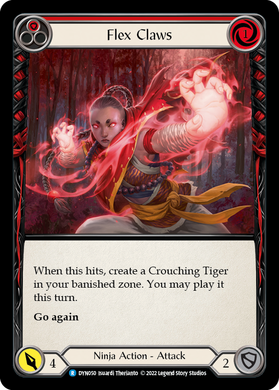 Flex Claws (Red) - Rainbow Foil