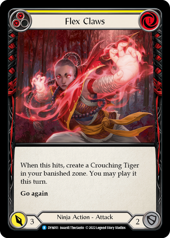 Flex Claws (Yellow) - Rainbow Foil