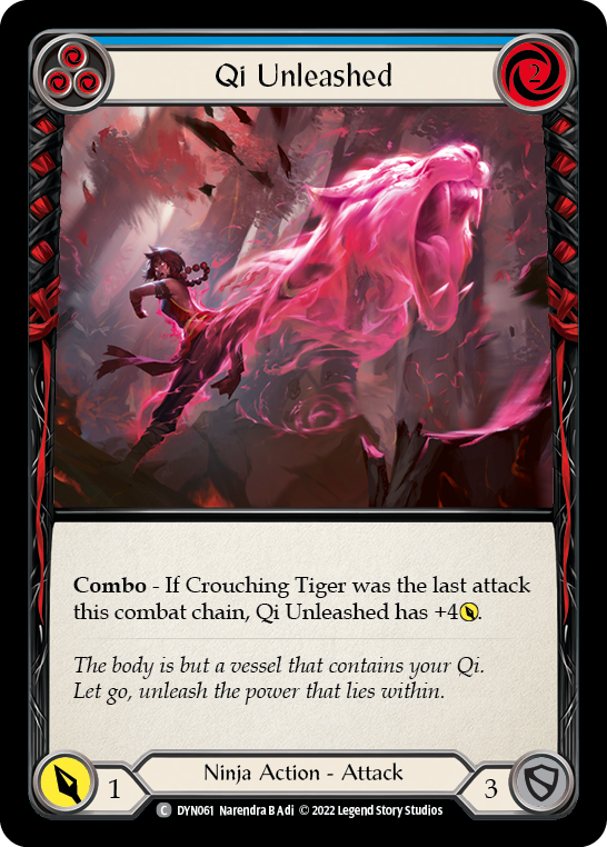 Qi Unleashed (Blue) - Rainbow Foil