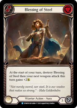 Blessing of Steel (Yellow) - Rainbow Foil