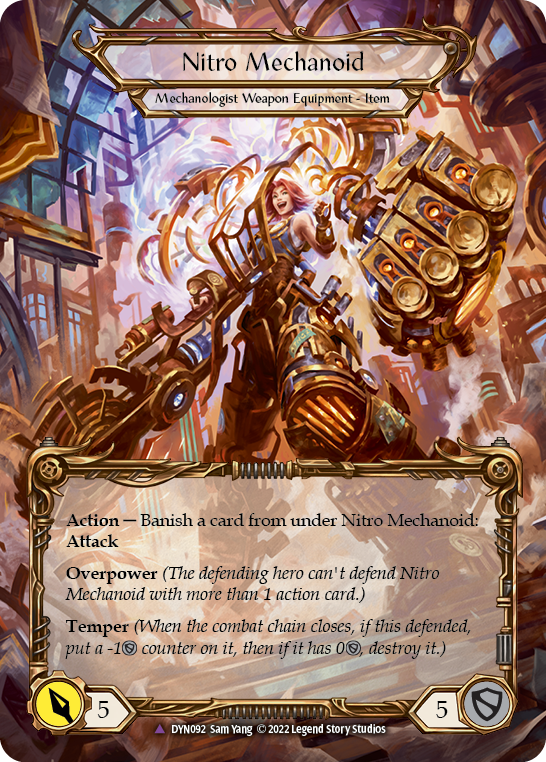 Construct Nitro Mechanoid // Nitro Mechanoid - Cold Foil Marvel