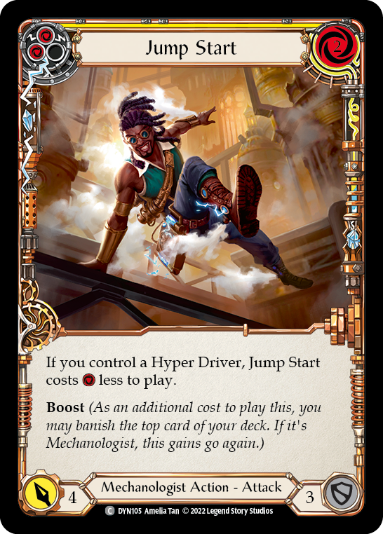 Jump Start (Yellow) - Rainbow Foil