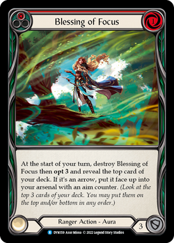 Blessing of Focus (Red) - Rainbow Foil