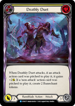 Deathly Duet (Yellow) - Rainbow Foil