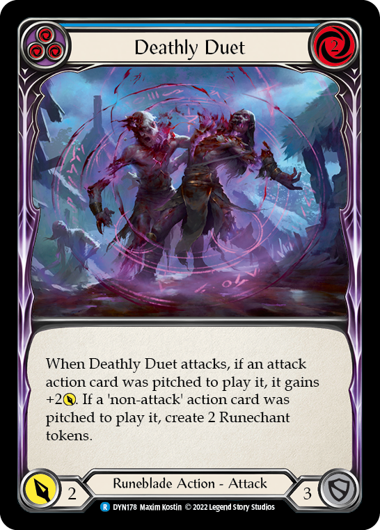 Deathly Duet (Blue) - Rainbow Foil