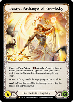 Invoke Suraya // Suraya, Archangel of Knowledge - Cold Foil