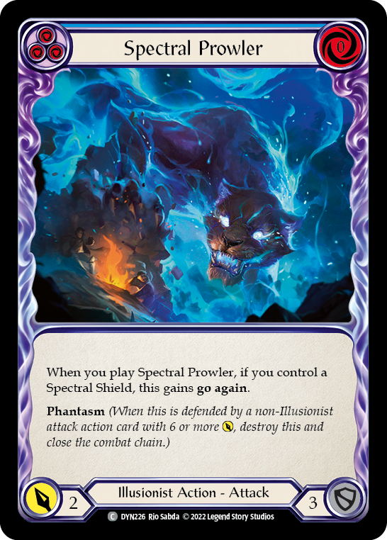 Spectral Prowler (Blue) - Rainbow Foil