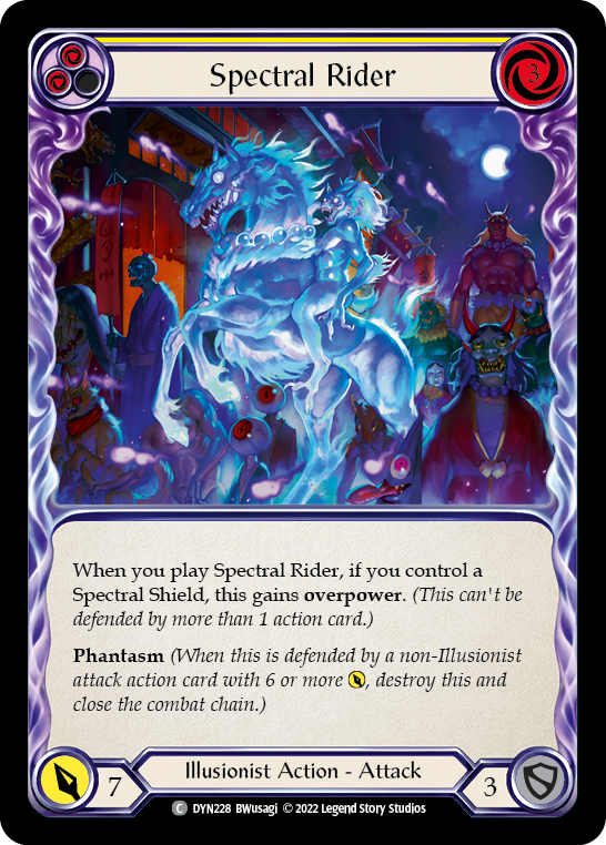 Spectral Rider (Yellow) - Rainbow Foil