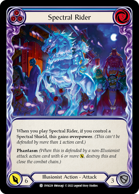 Spectral Rider (Blue) - Rainbow Foil