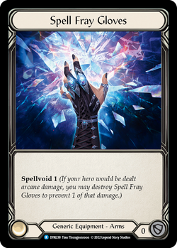 Spell Fray Gloves - Cold Foil