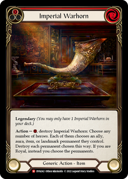 Imperial Warhorn - Cold Foil