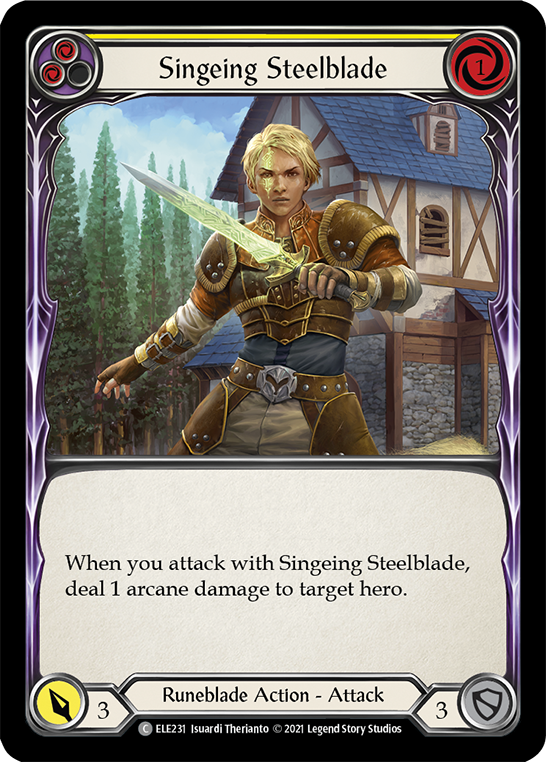 Singeing Spellblade (Yellow)