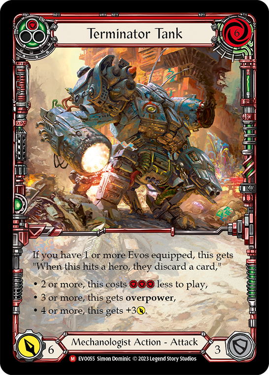 Terminator Tank - Extended Art Rainbow Foil