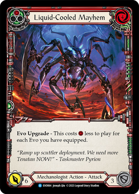 Liquid-Cooled Mayhem (Red) - Rainbow Foil