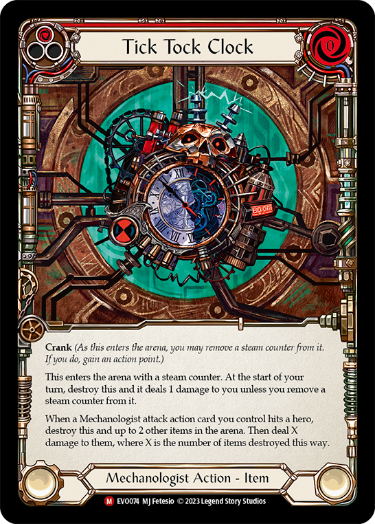 Tick Tock Clock - Rainbow Foil