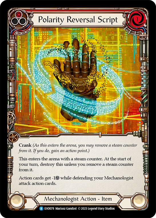 Polarity Reversal Script - Rainbow Foil