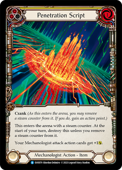 Penetration Script - Rainbow Foil