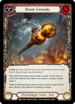 Boom Grenade (Red) - Rainbow Foil