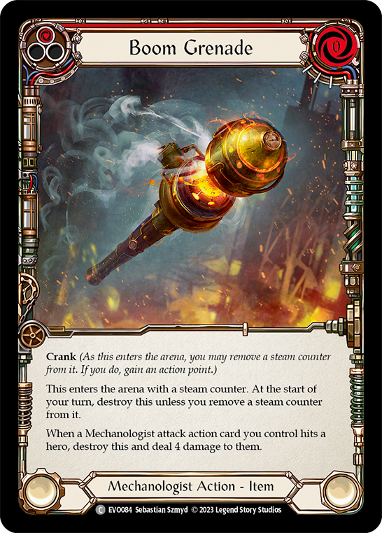 Boom Grenade (Red) - Rainbow Foil
