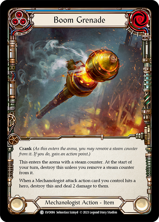 Boom Grenade (Blue) - Rainbow Foil