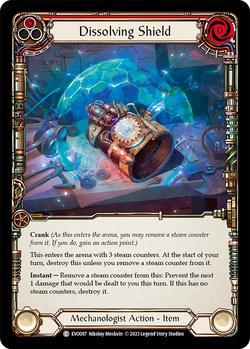 Dissolving Shield (Red) - Rainbow Foil