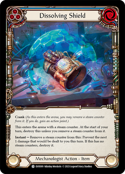 Dissolving Shield (Blue) - Rainbow Foil