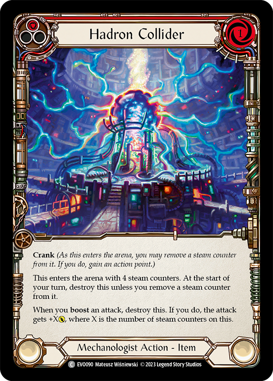 Hadron Collider (Red) - Rainbow Foil