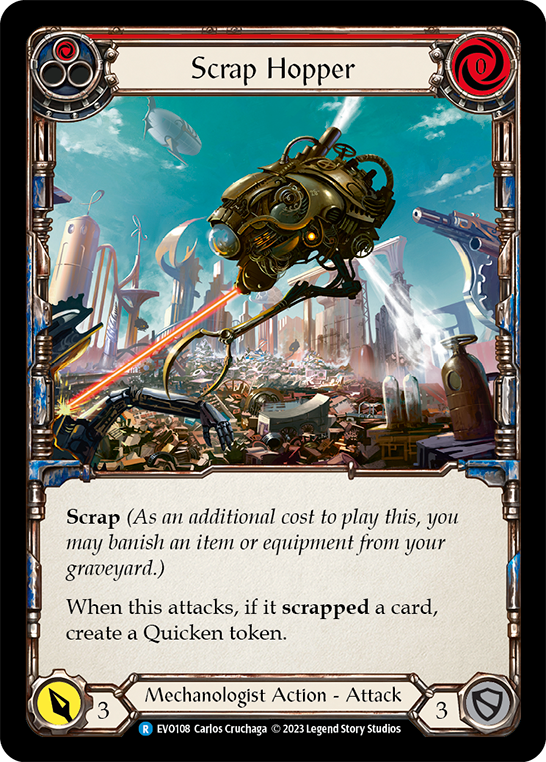 Scrap Hopper (Red) - Rainbow Foil