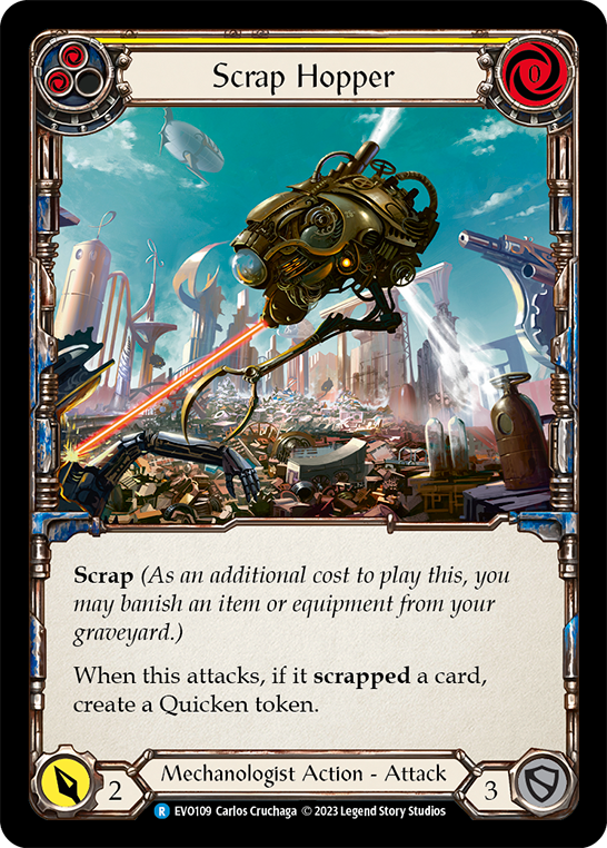 Scrap Hopper (Yellow) - Rainbow Foil
