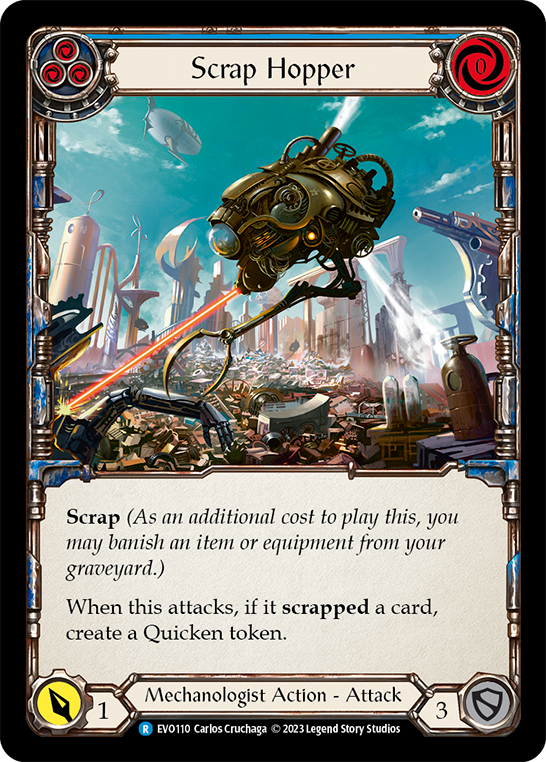 Scrap Hopper (Blue) - Rainbow Foil