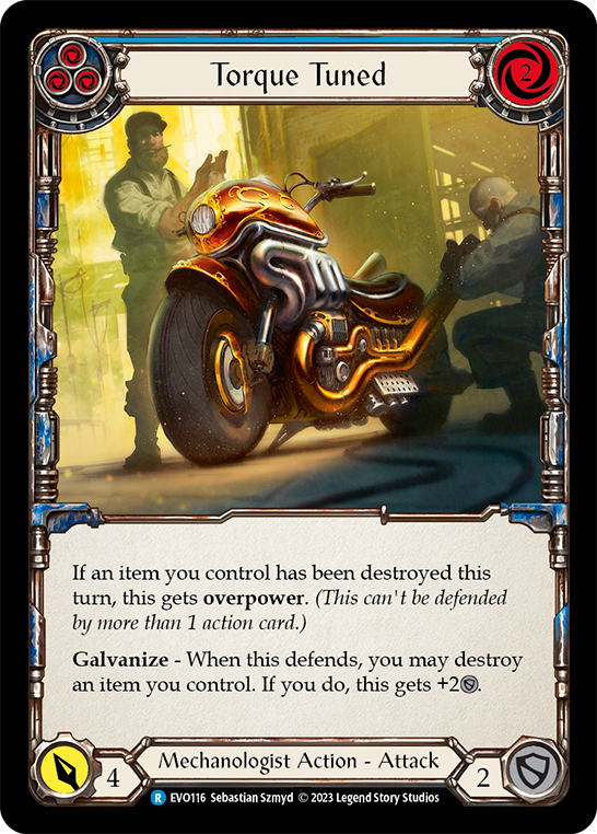 Torque Tuned (Blue) - Rainbow Foil