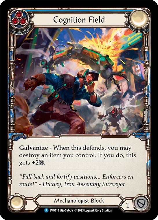 Cognition Field (Blue) - Rainbow Foil