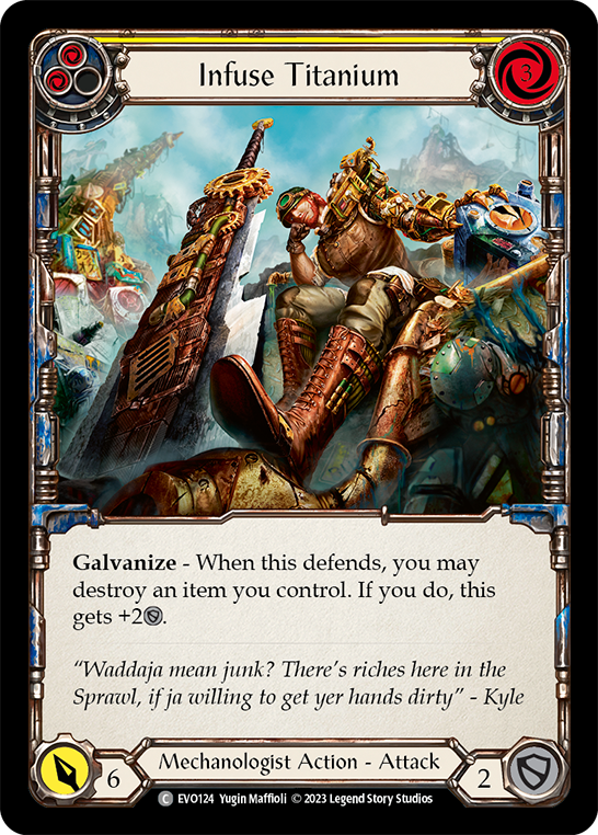 Infuse Titanium (Yellow) - Rainbow Foil