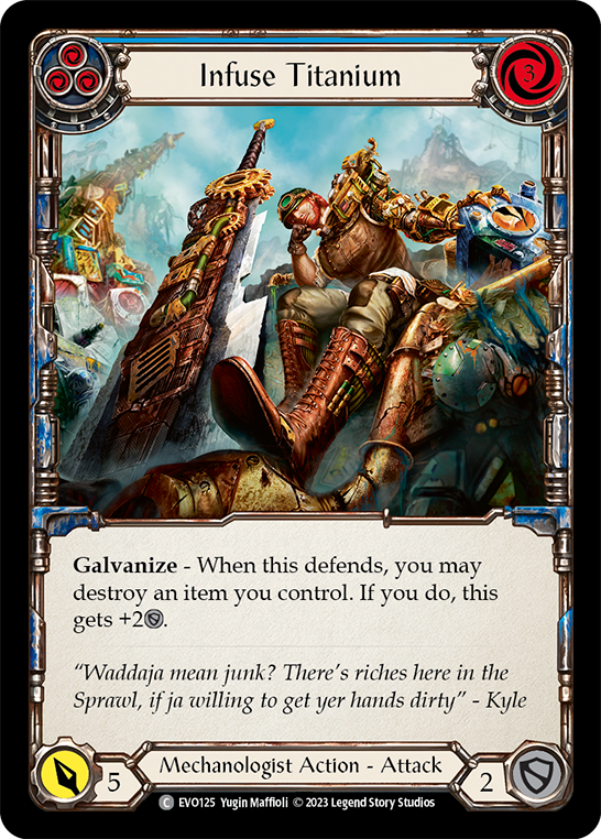 Infuse Titanium (Blue) - Rainbow Foil