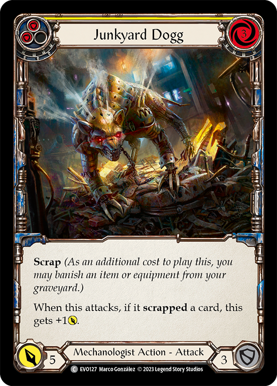 Junkyard Dogg (Yellow) - Rainbow Foil