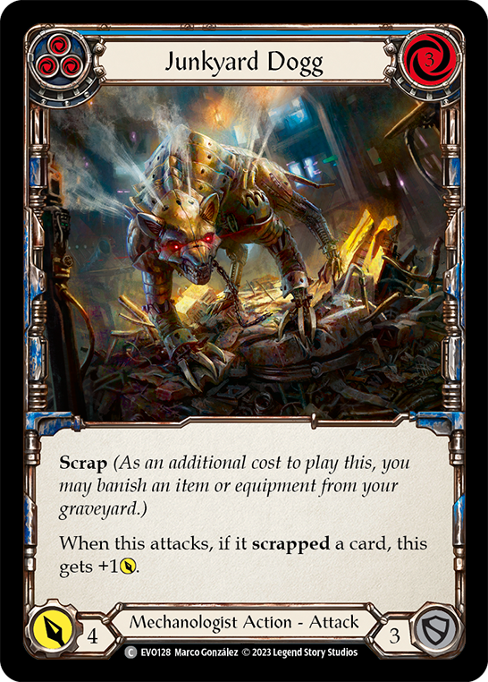 Junkyard Dogg (Blue) - Rainbow Foil