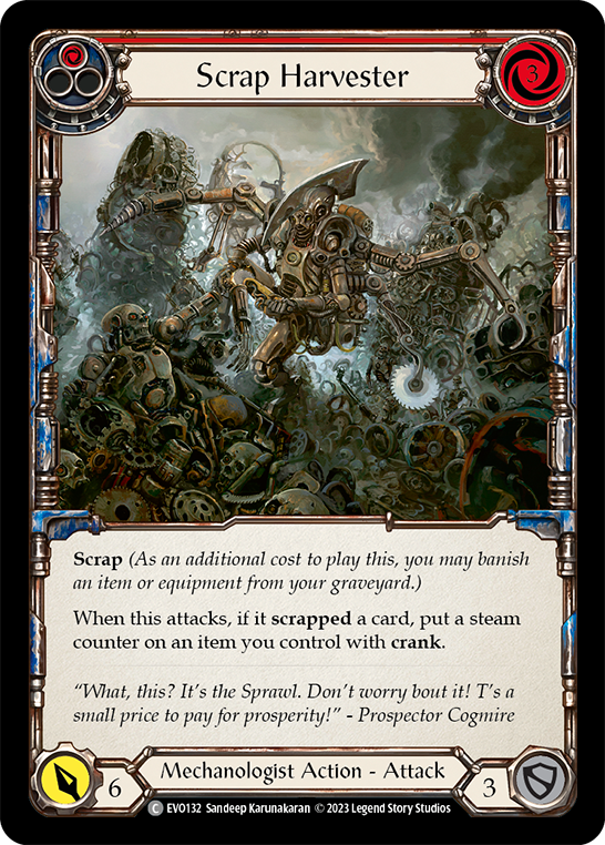 Scrap Harvester (Red) - Rainbow Foil