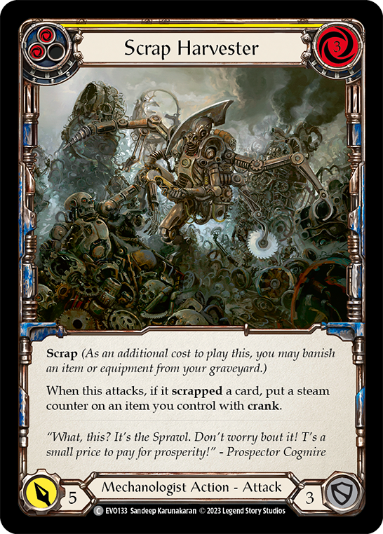 Scrap Harvester (Yellow) - Rainbow Foil