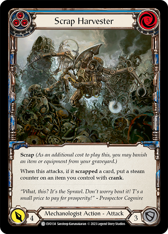 Scrap Harvester (Blue) - Rainbow Foil
