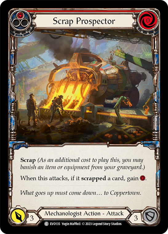 Scrap Prospector (Red) - Rainbow Foil