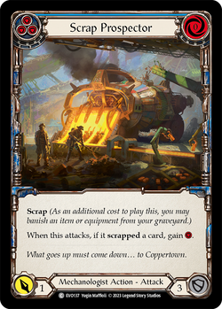 Scrap Prospector (Blue) - Rainbow Foil