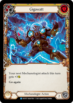 Gigawatt (Yellow) - Rainbow Foil