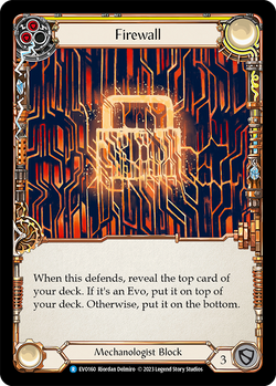 Firewall (Yellow) - Rainbow Foil